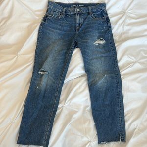 Mid-Rise Boyfriend Jeans